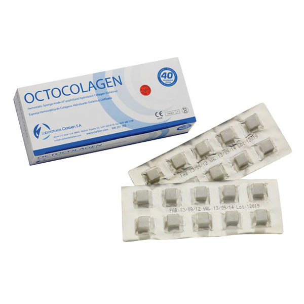 Octocolagen – Kollagén vérzéscsillapító szivacs, CLARBEN, 40db