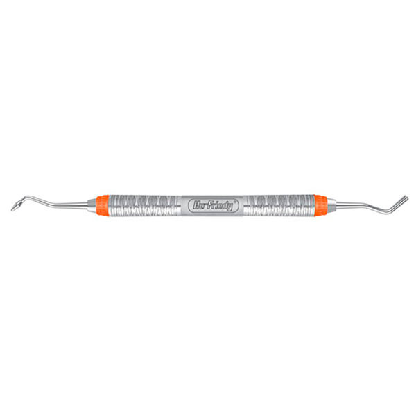 PFI483/703 – Instrumento de obturação para compósito M-7, cabo ergonómico laranja