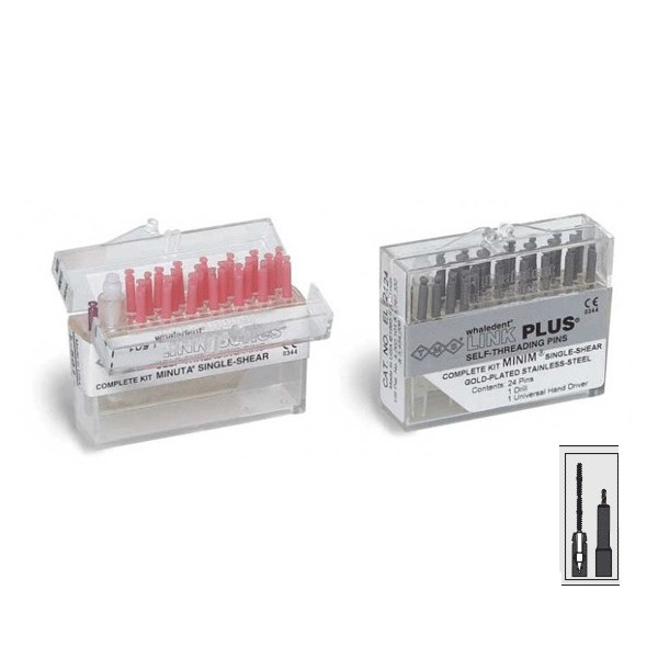 PINS LINK PLUS EL-732 – Pin de retención Minin doble, acero inox, 0.525mm, 60u.