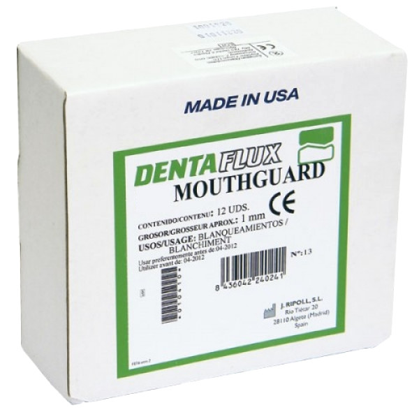 Plancha blanqueamiento mouthguard (DENTAFLUX) – 1mm, 12 db