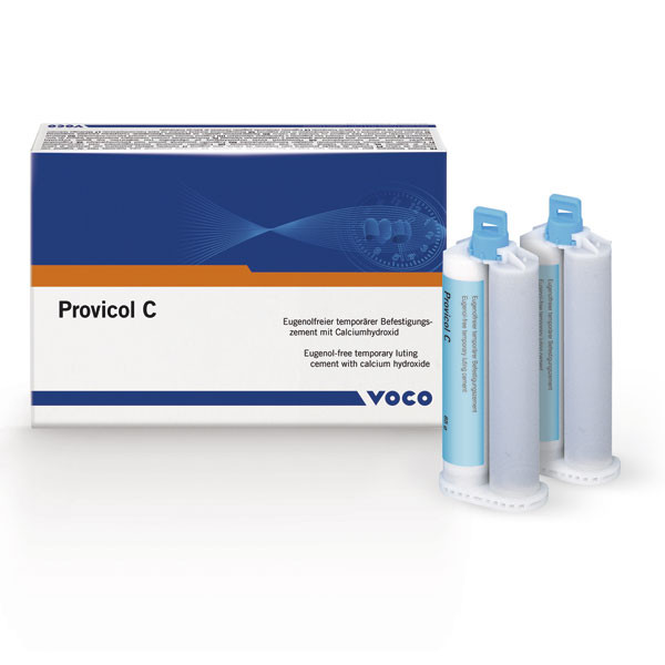 Provicol C 2x65 g – Ciment temporaire automix sans eugénol, VOCO