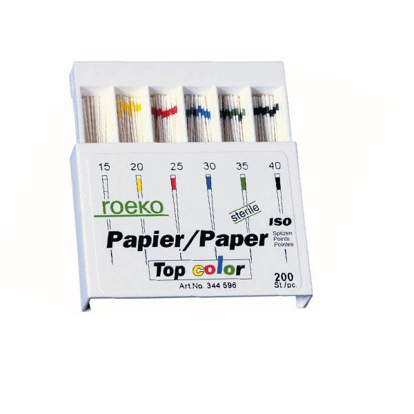PUNTAS PAPEL N.70 – Pointes de papier absorbantes pour endodontie 120u