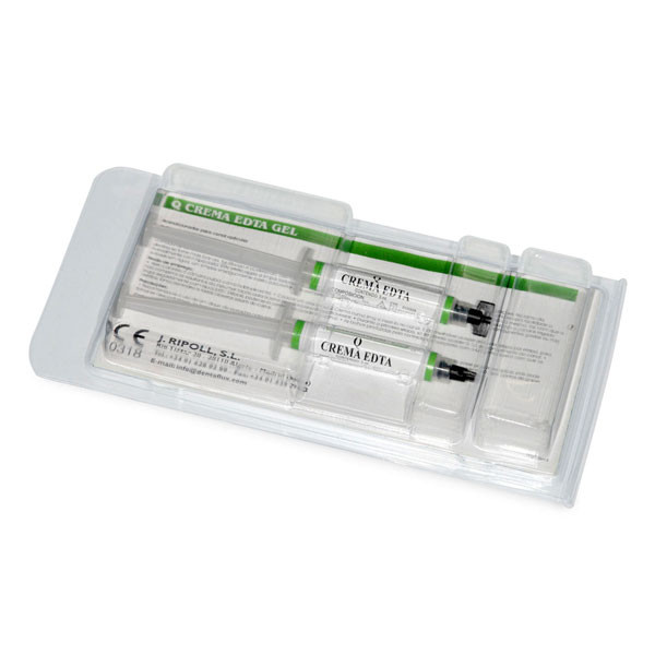 Q CREMA EDTA – Gel chélatant pour canaux, DENTAFLUX, 2x3ml