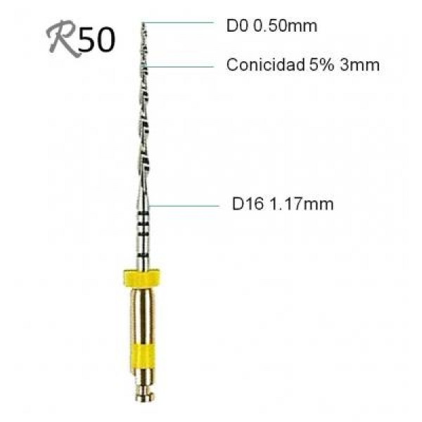 RECIPROC R50 21mm – Lime endodontiche a movimento reciprocante VDW 6pz