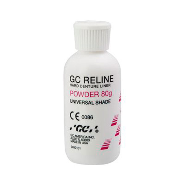 GC RELINE Polvo 80g – Resina de rebase rígido autopolimerizable GC 346002