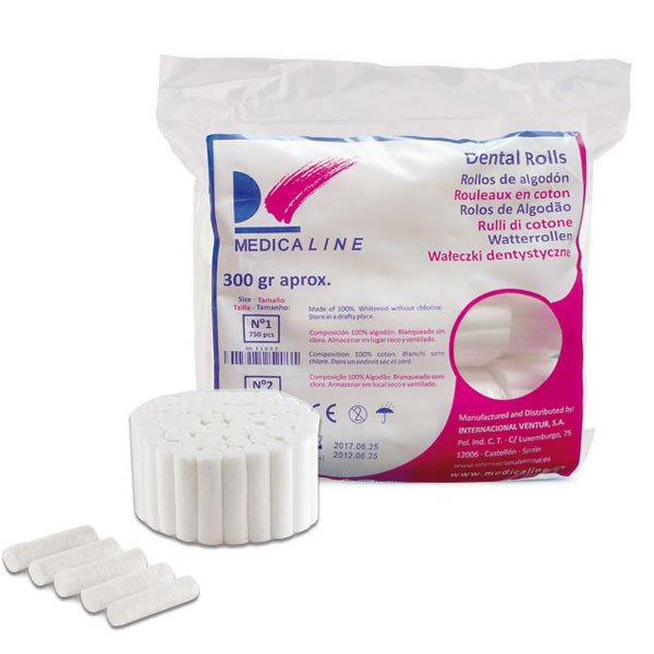 Rollos de algodón – Algodón hidrófilo 100%, Medicaline, 300g