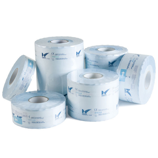 Rolo de esterilização Medicaline – Papel grau médico, 25cm x 200m