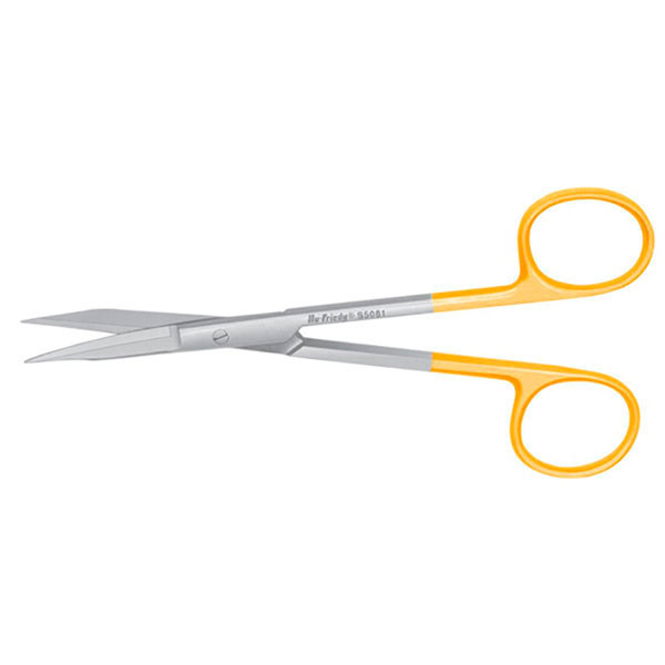 S5081/13cm.TIJ.GOLDMAN-FOX – Ciseaux parodontaux courbes avec lame dentelée