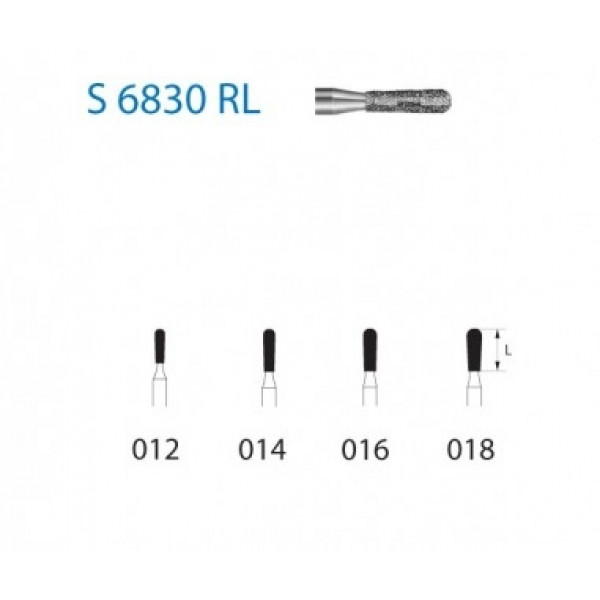 KOMET S 6830 RL – Broca diamante pera redonda longa grão grosso