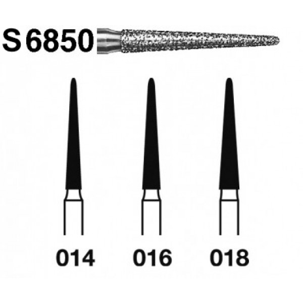 KOMET FG S 6850 – Fraise diamantée conique biseautée grain gros 5u