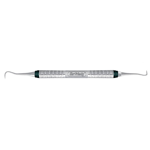 SH5/337 – Raspador Jacquette de ponta dupla, cabo #7 Satin Steel Colours, Hu-Friedy