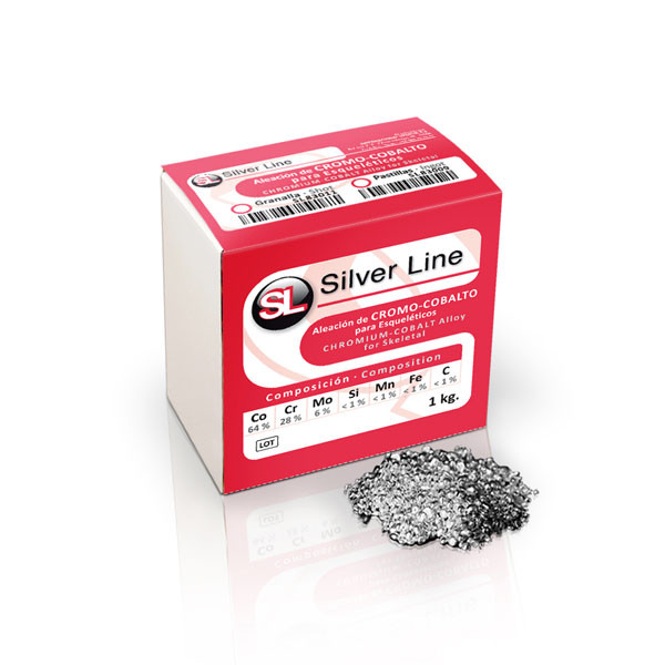 SL/CCES CR-CO ESQUELETICOS GRANALLA – Lega per protesi dentali, 1Kg