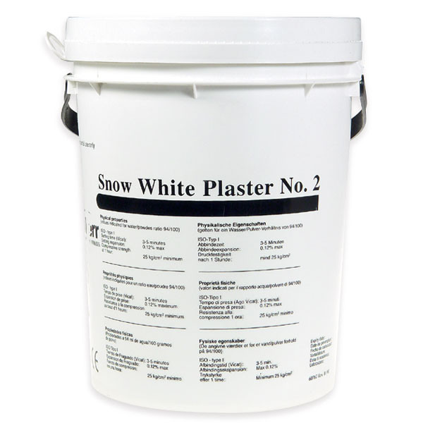 SNOW WHITE PLASTER – II. típusú gyorsan kötő fogászati gipsz, 4.5 kg