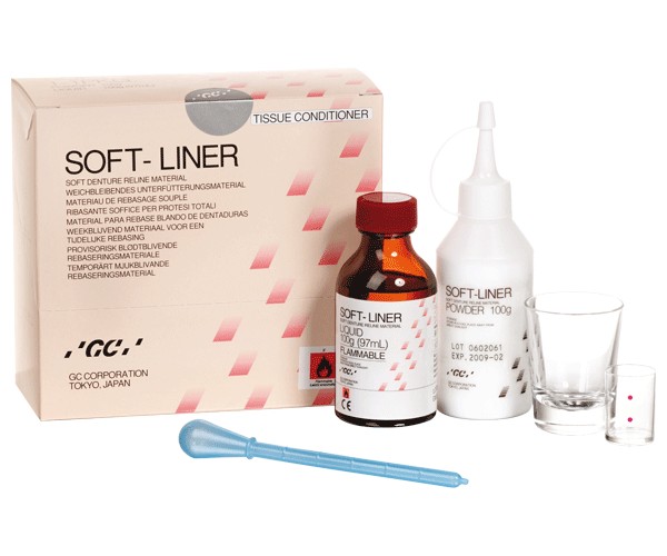 SOFT LINER INTRO PACK – Ribasante temporaneo per protesi, polvere e liquido
