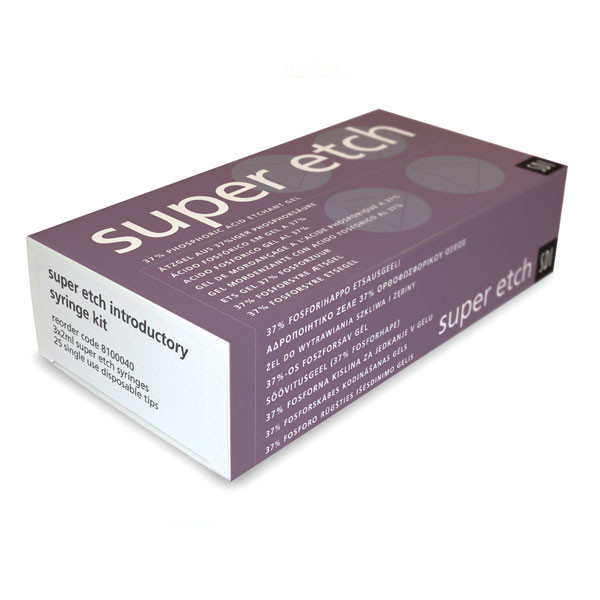 SUPER ETCH INTRO. KIT – Gel mordenzante acido 37% SDI, 3 x 2 ml + 25 punte