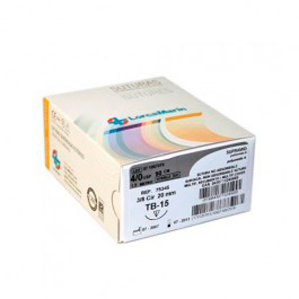 SUPRAMID FEKETE TB-15 3/0 – Szintetikus multifilament varrat 12 db