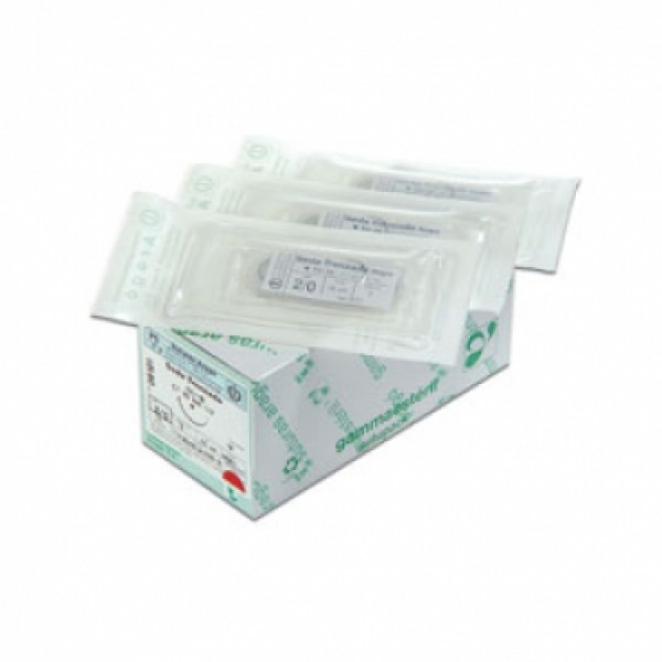 SUTURA SEDA TB-10 5/0 – Sutura in seta intrecciata non riassorbibile con ago triangolare