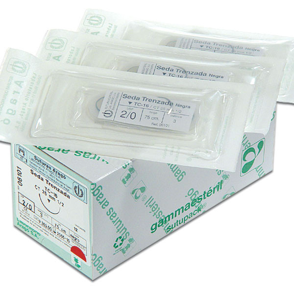 SUTURA SEDA TC-16 3/0 – Nem felszívódó selyem varrat, 12 db