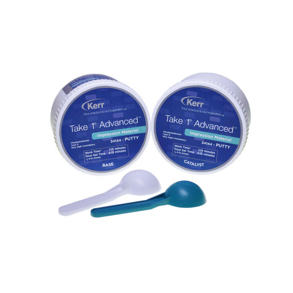 TAKE 1 ADVANCED PUTTY REPOS. – Silicone par addition, prise rapide, KERR, 2x400g