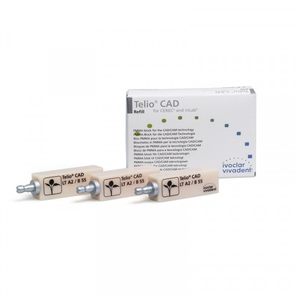 TELIO CAD cerec/inlab LT A2 A16 (L) – Bloques PMMA para provisionales