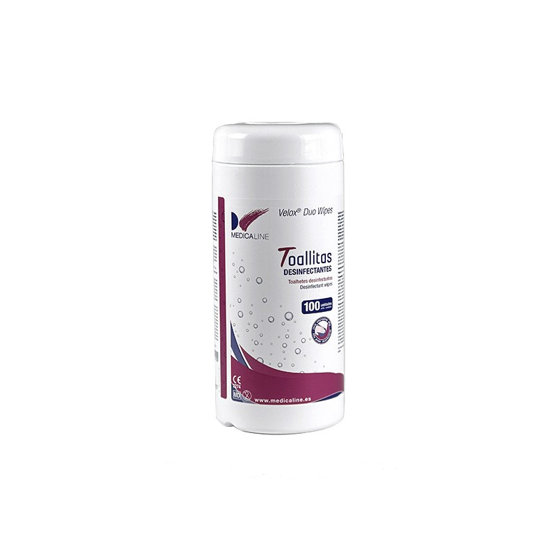 Toallitas desinfectantes MEDICALINE – Bote 100 unidades