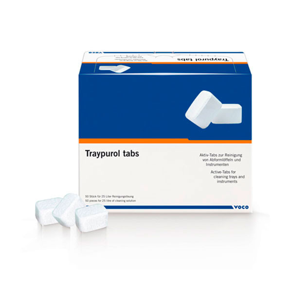 TRAYPUROL TABS – Pastillas limpiadoras para cubetas e instrumental VOCO