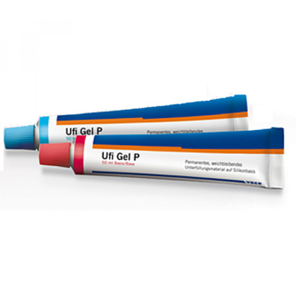 UFIGEL P BASE+CATALIZADOR – Silicone de rebasamento macio 100ml, VOCO