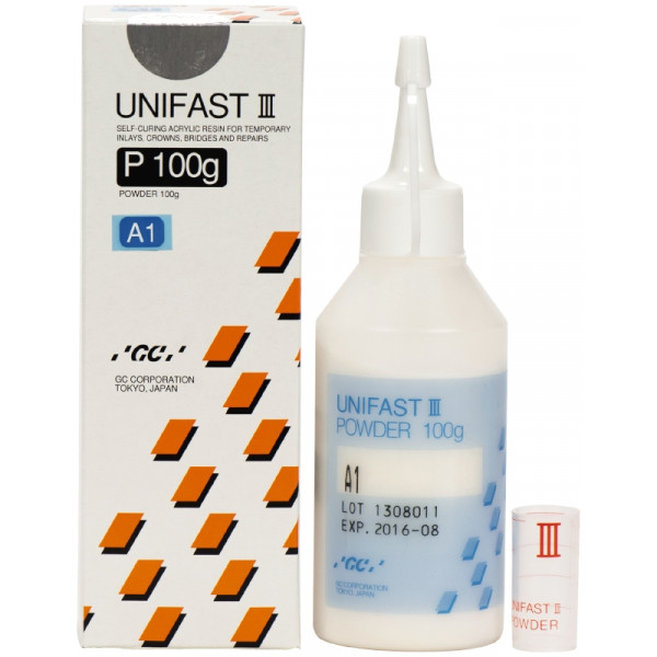 UNIFAST III A1 POLVO – Resina acrílica autopolimerizable GC 100g