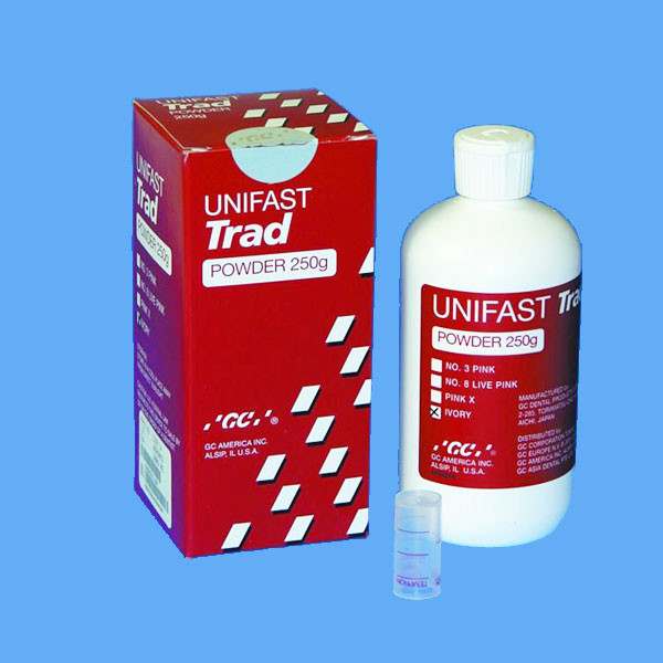UNIFAST TRAD POLVO IVORY – Résine acrylique autopolymérisable GC (250g)