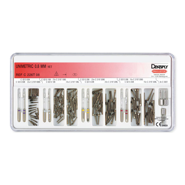 UNIMETRIC KIT INTRO – Espigas de titanio 0.8mm – MAILLEFER