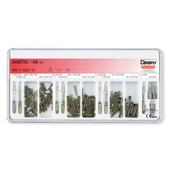 UNIMETRIC KIT INTRO 1mm C226T/10 – Kit de postes radiculares