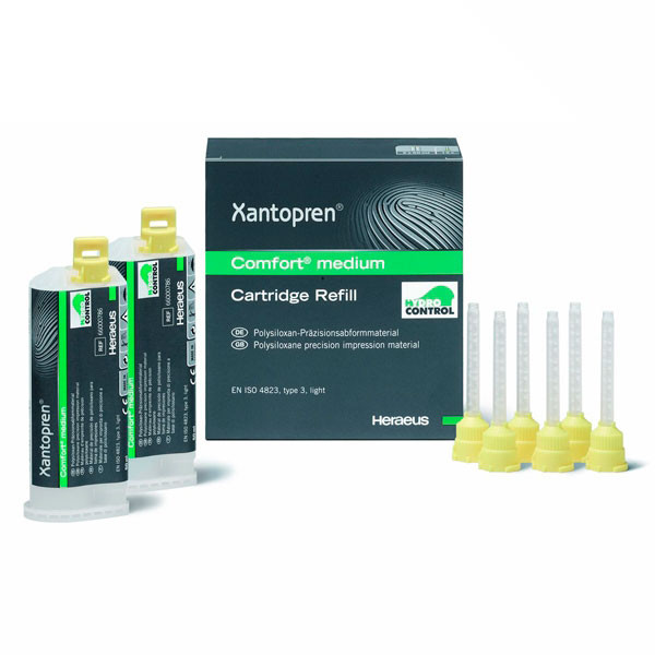 XANTOPREN COMFORT MEDIUM – Silicone C pour prothèses Kulzer (2x50ml)