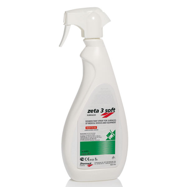 Z3 SOFT DESINF. SUPERFICIES 750ml – Desinfetante alcoólico Zhermack