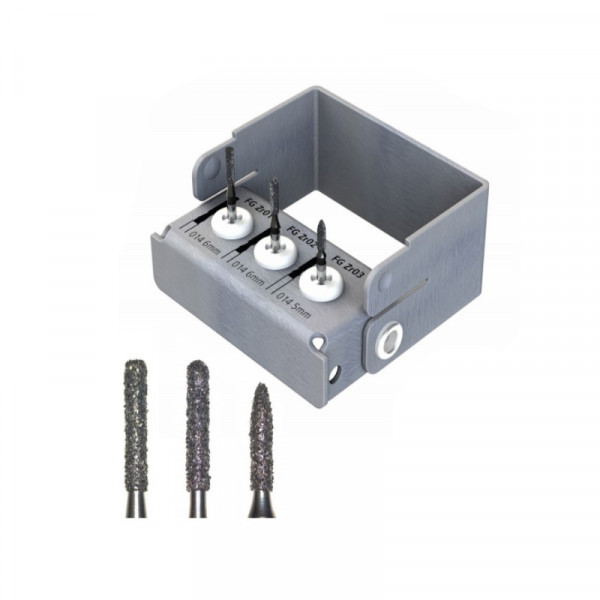 ZIRCONCUT SET DIAM. 014 + Plateau 035A – Fraises diamantées pour zircone