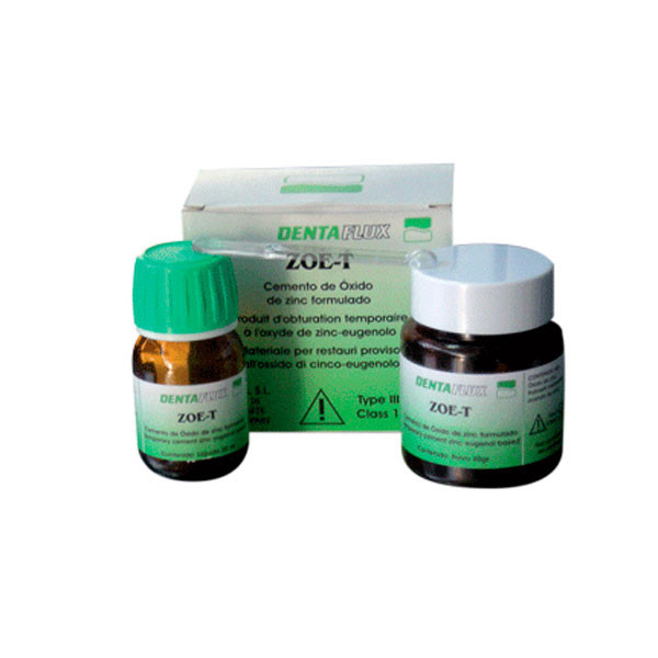 ZOE-T 40gr.+20ml. – Cemento provisional de óxido de zinc y eugenol Dentaflux