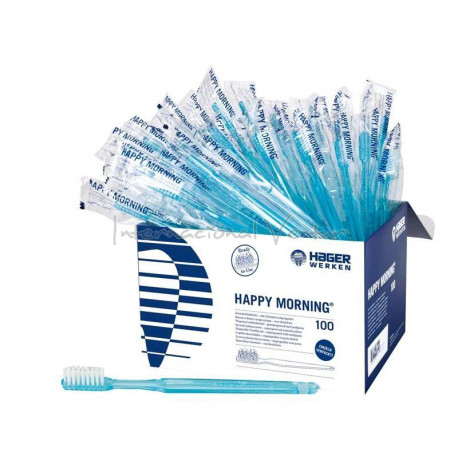 CEPILLOS DIENTES CON PASTA HAPPY MORNING – Escova descartável, 100un