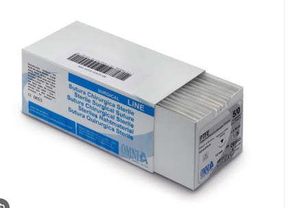 SUTURA PTFE 3/0 3/8 CIRCULO AG.19MM P.CORTANTE 12U – Sutura de PTFE OMNIA