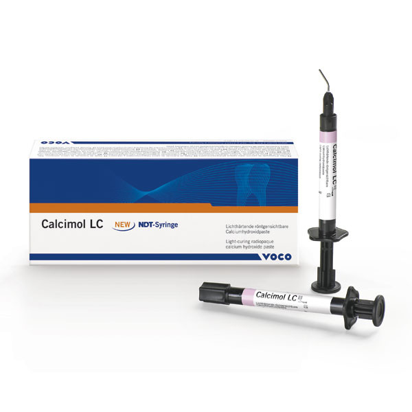 CALCIMOL LC Seringues – Hydroxyde de calcium photopolymérisable VOCO 2x2ml