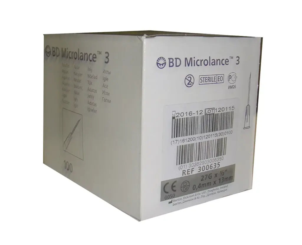 BD Microlance – Precíziós hipodermiás tű 27G 1/2"