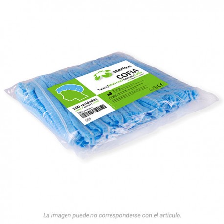 COFIAS DESECHABLES AZULES – Eldobható sapka 100db