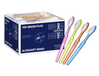 CEPILLOS TOP BRUSH PLUS – Brosse jetable avec dentifrice, 100u