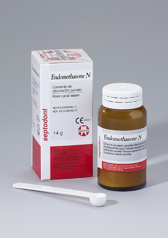 ENDOMETHASONE N – Gyökércsatorna-tömítő cement hidrokortizonnal Septodont 14g