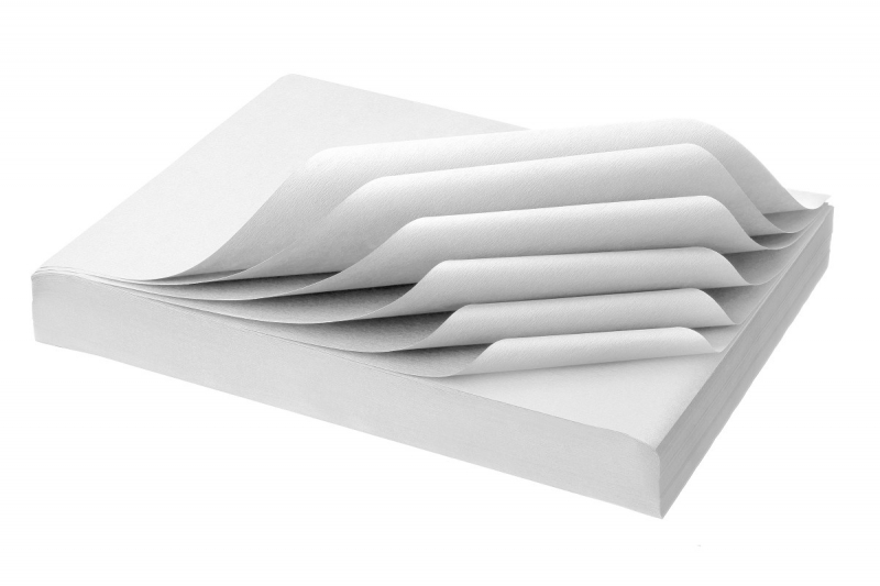 AKZENTA Papel absorvente para tabuleiros branco – 28x36cm