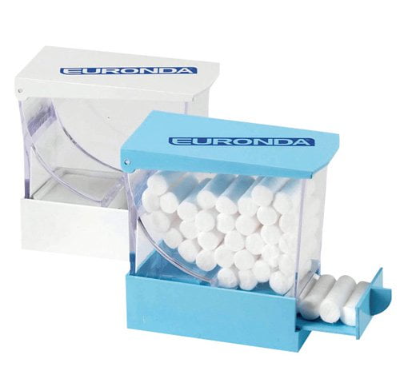 Dispensador de rollos algodón – Dispensador rolos algodão Euronda branco