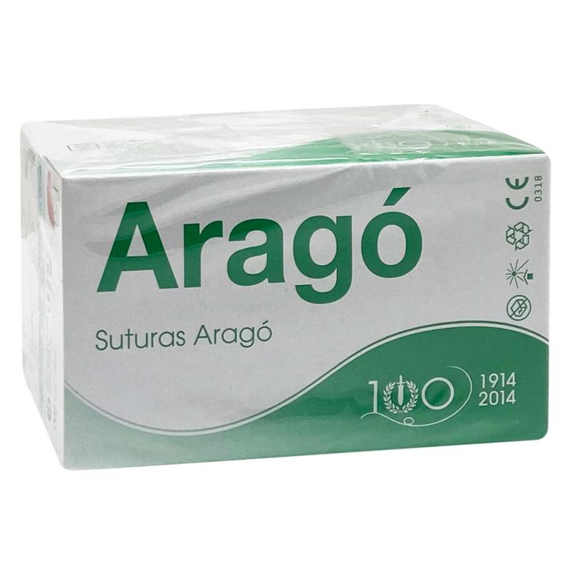 SUTURA SEDA TC-10 5/0 – Sutura seda preta agulha 1/2 círculo