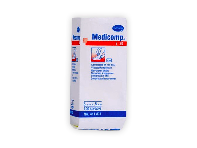 GASAS MEDICOMP 5X5CM. 30G. 4PL. 100U.