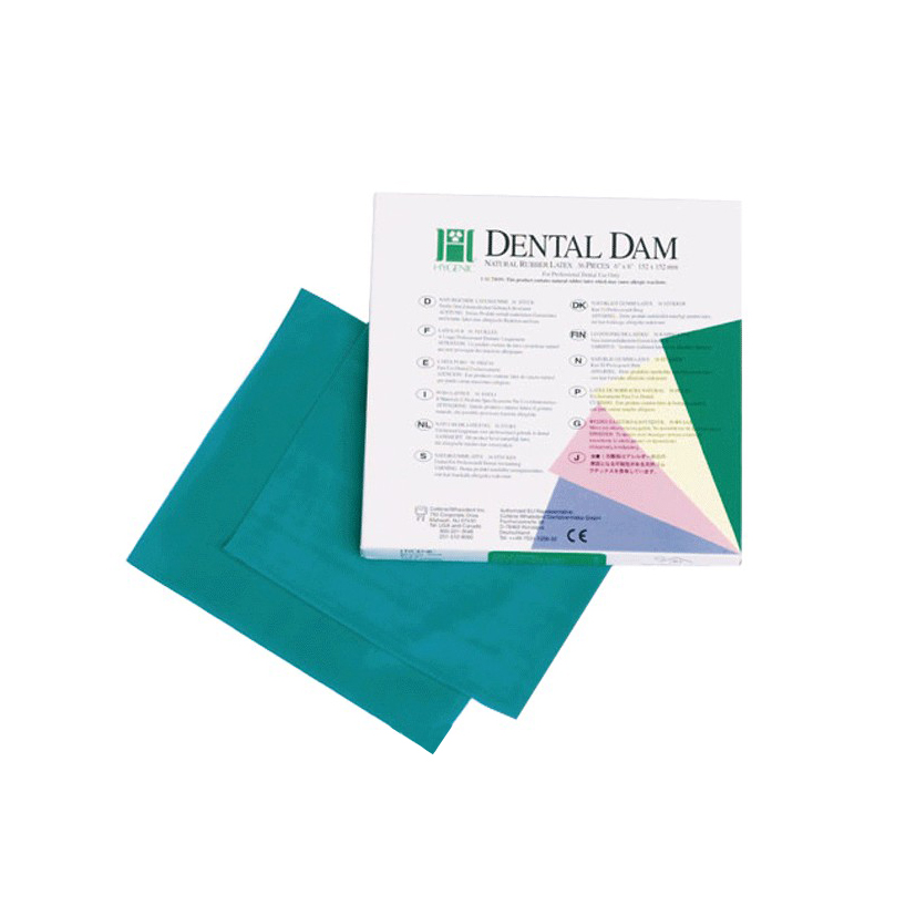 HYGENIC HYSOLATE Digue en caoutchouc – Latex naturel prédécoupé vert