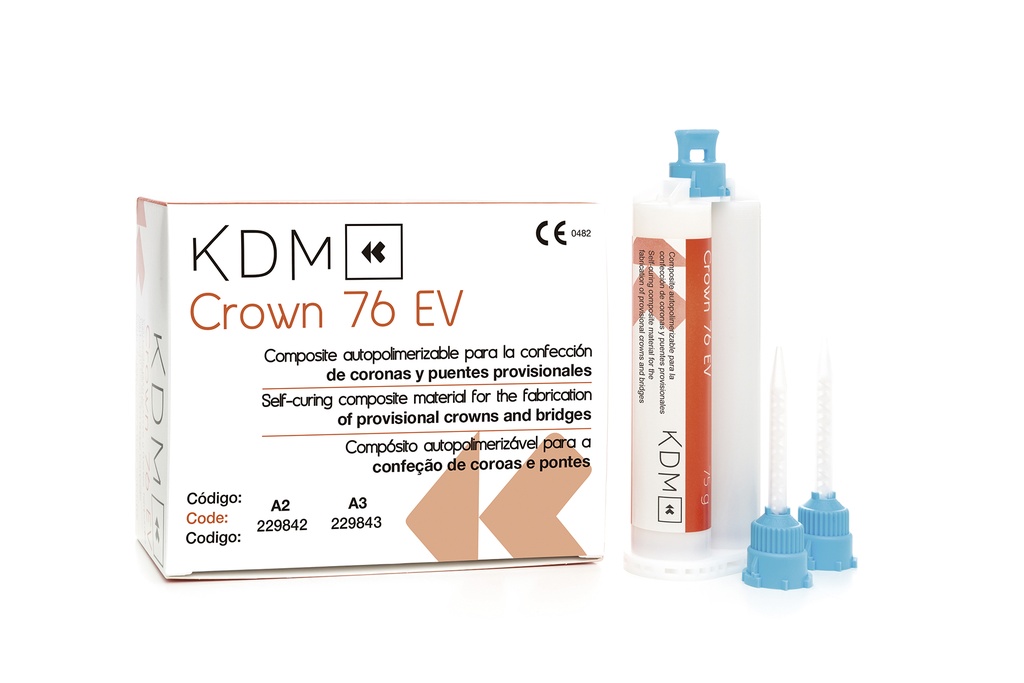 KDM CROWN – Composite autopolimerizable para provisionales A3