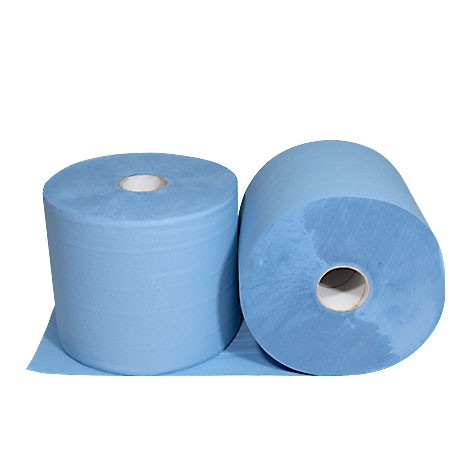 BOBINA INDUSTRIAL EXTRA 3KG. – Papier essuie-tout laminé bleu foncé, 2 uds.