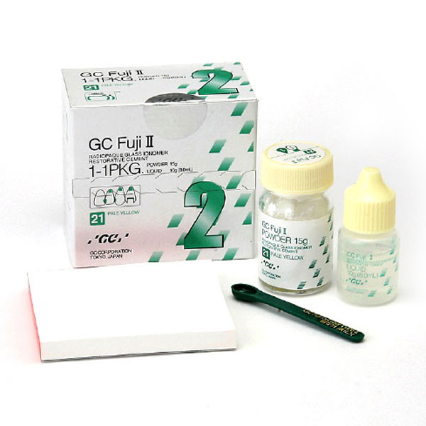 FUJI II POLVO – Poudre pour ciment verre ionomère, GC, 15g